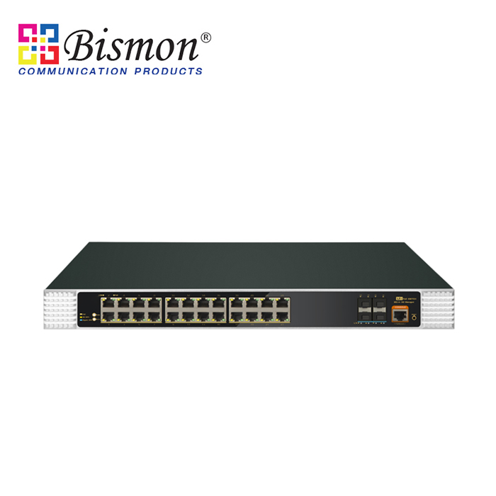 1U-Rack-24-Port-RJ45-100-1000M-POE-4SFP-1GB-10GB-Industrial-Switch-Managed-L2